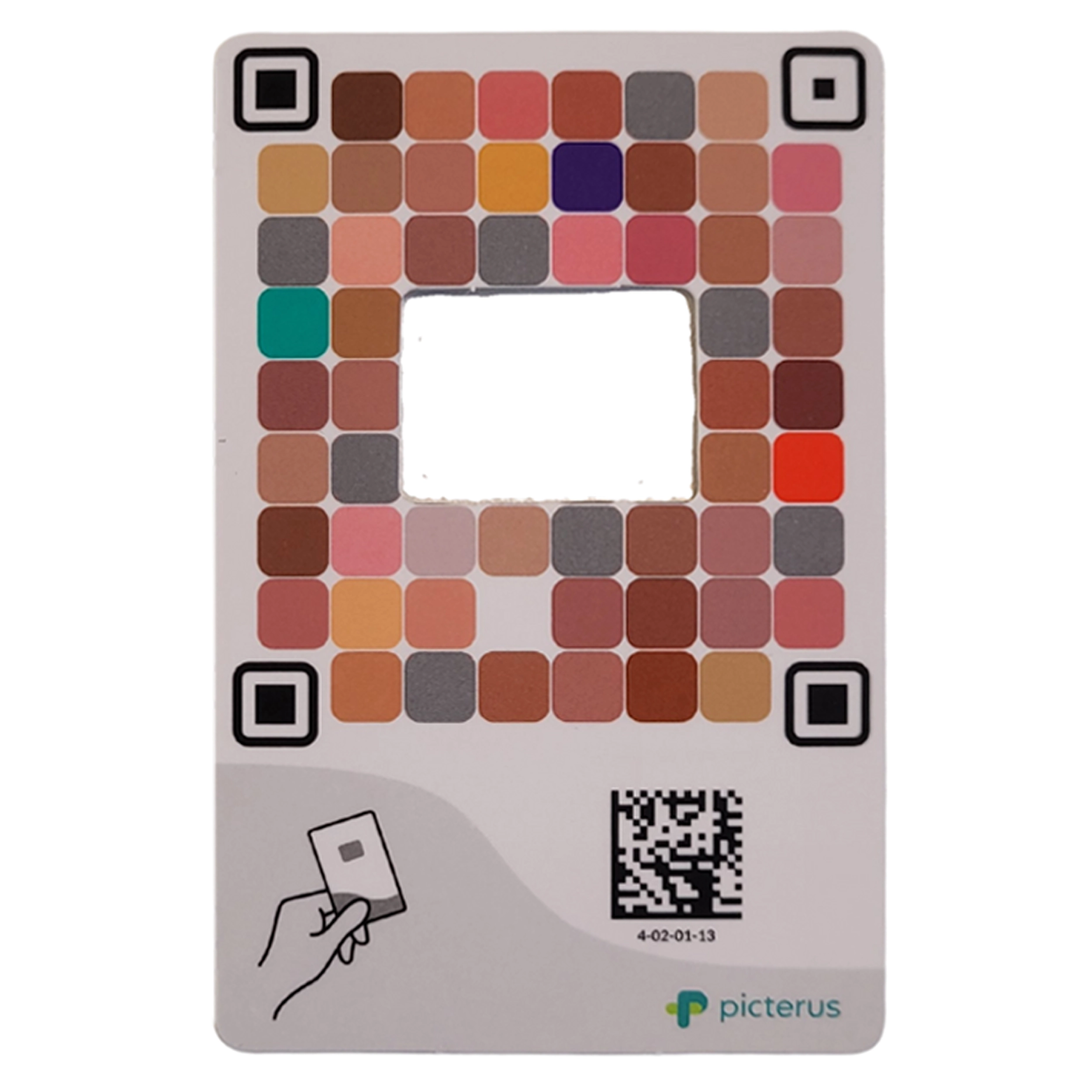 Picterus calibration card for newborn jaundice screening